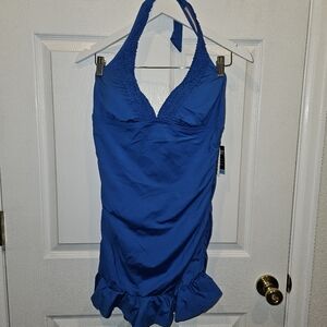 Kenneth Cole Reaction Swimsuit Swimdress Size XL - New With Tags